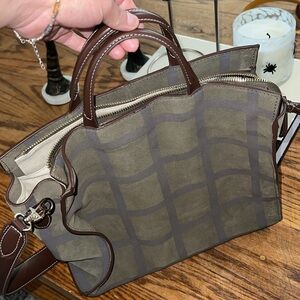 Zara Suede olive 🫒 and Brown Interior Tote